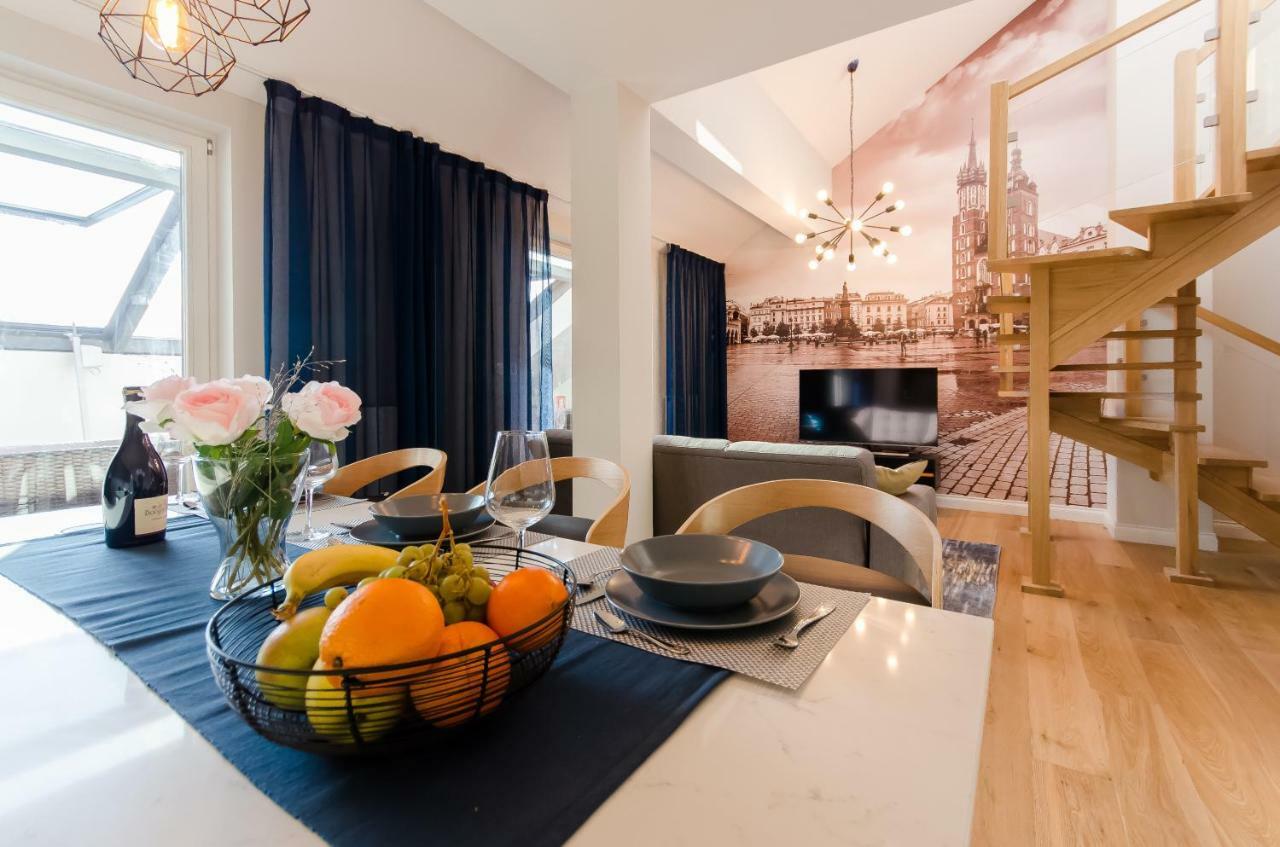 Apartamento Kazimierz Penthouse With Private Terrace Cracovia Exterior foto