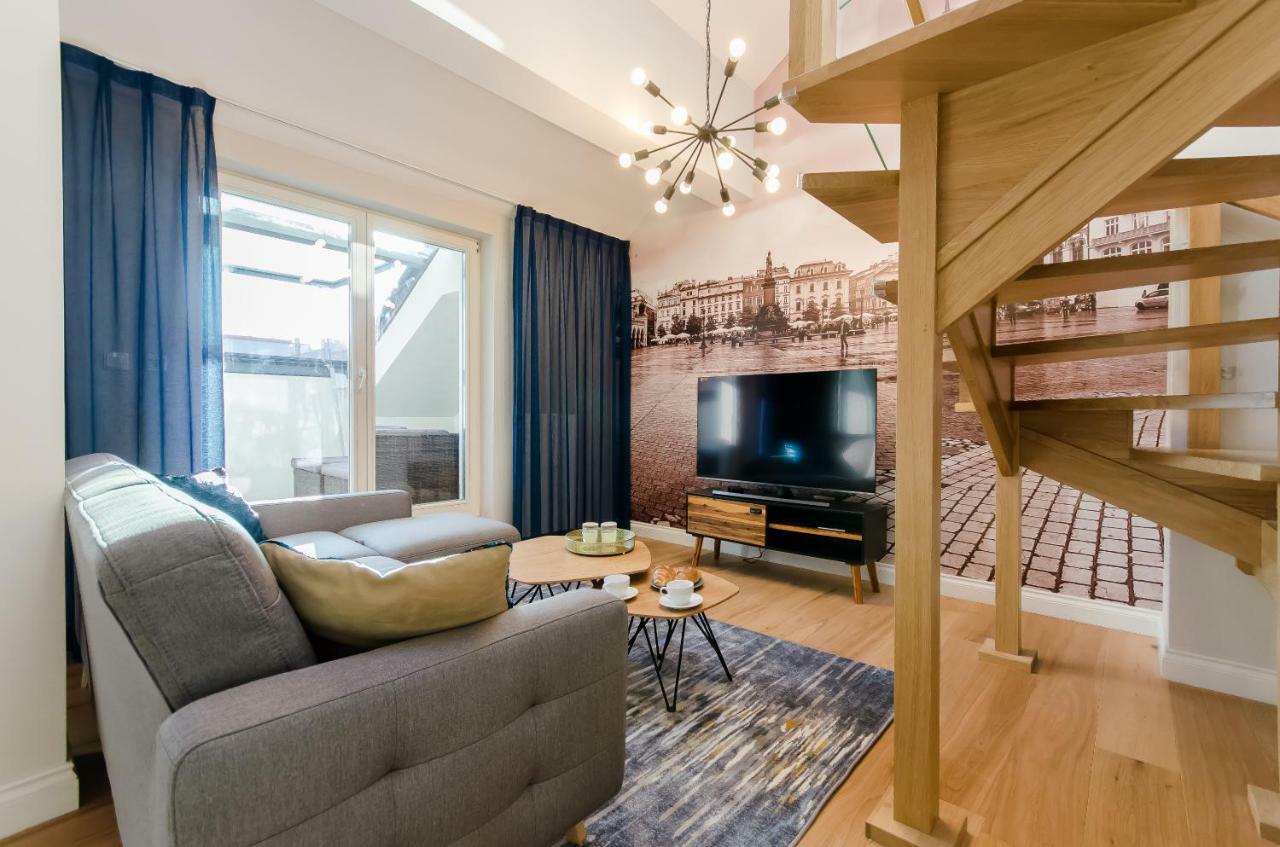 Apartamento Kazimierz Penthouse With Private Terrace Cracovia Exterior foto